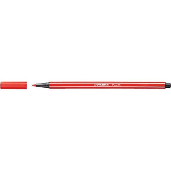 STABILO Fasermaler Pen 68, Strichstärke: 1,0 mm, karminrot