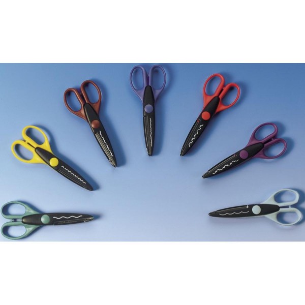 WEDO Konturenschere, Wellenschnitt, Länge: 160 mm, grün
